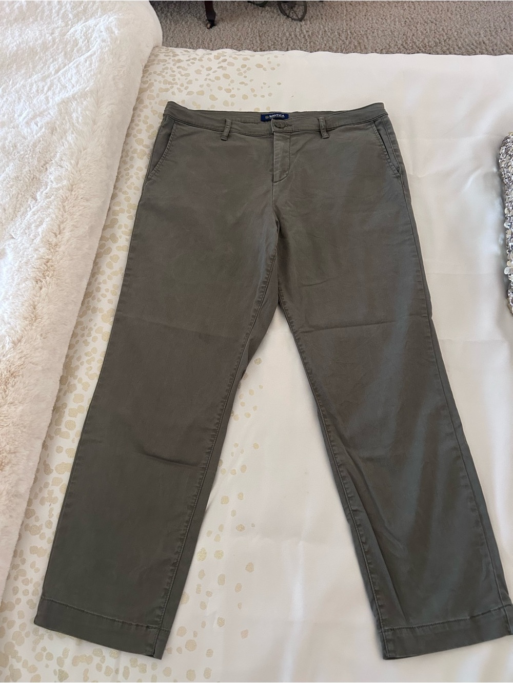 Olive Green Nautica Chino Pants